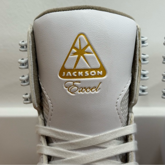 Jackson Ultima Excel JS1290 Ladies Women White Figure Ice Skates Size 4.5 C - Picture 3 of 12